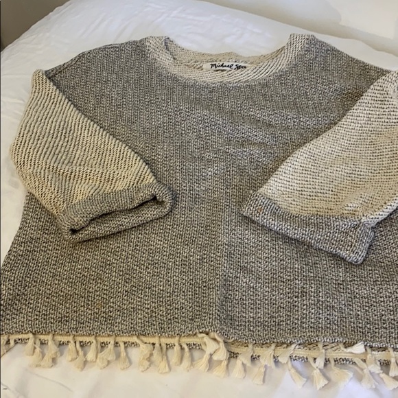 Michael Stars Sweaters - Micheal Stars fringed sweater size L